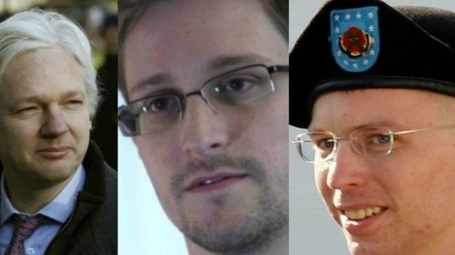 Assange, Snowden et Manning